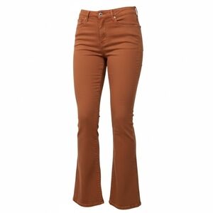 Studio High-Rise Flare Jeans in Burnt Orange